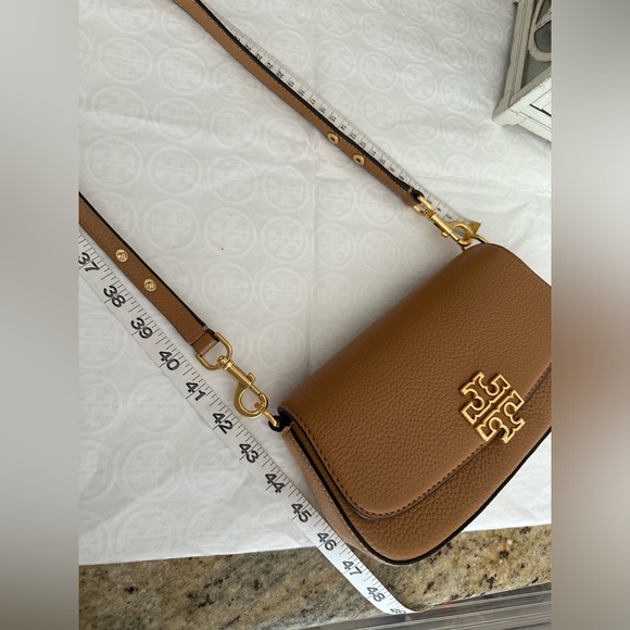 New Tory Burch Britten Convertible Crossbody Bag With Gold Hardware - Picture 11 of 11